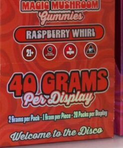 DISCO RASPBERRY WHIRL MUSHROOM GUMMIES