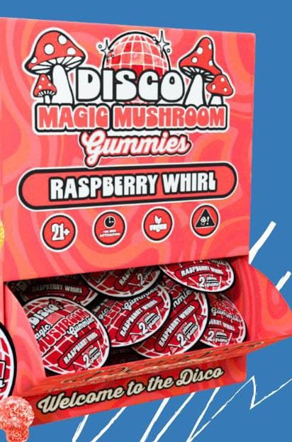 DISCO RASPBERRY WHIRL MUSHROOM GUMMIES