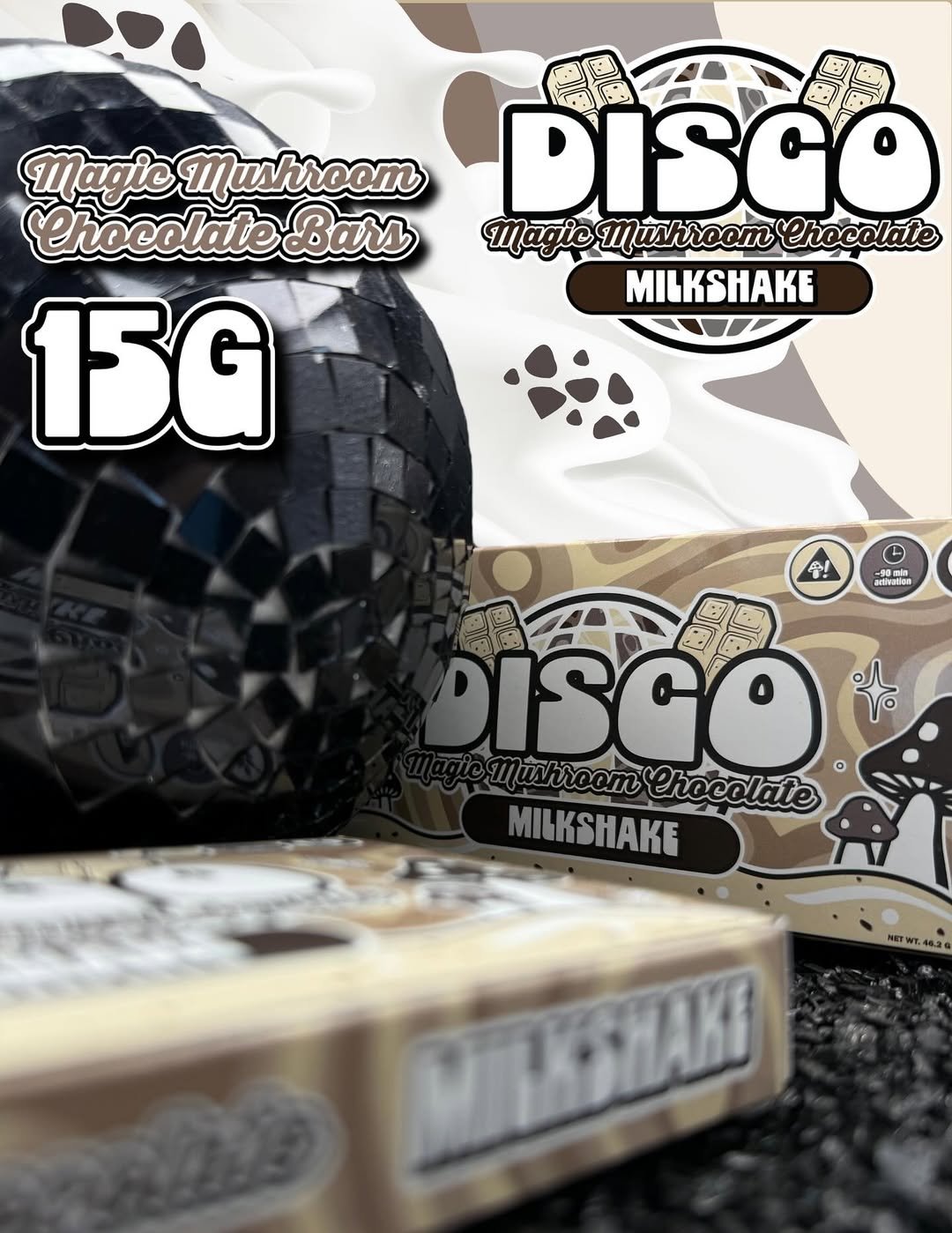 Disco Milkshake Mushroom Chocolate 15G