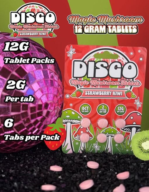 Disco Strawberry Kiwi Mushroom Tablets